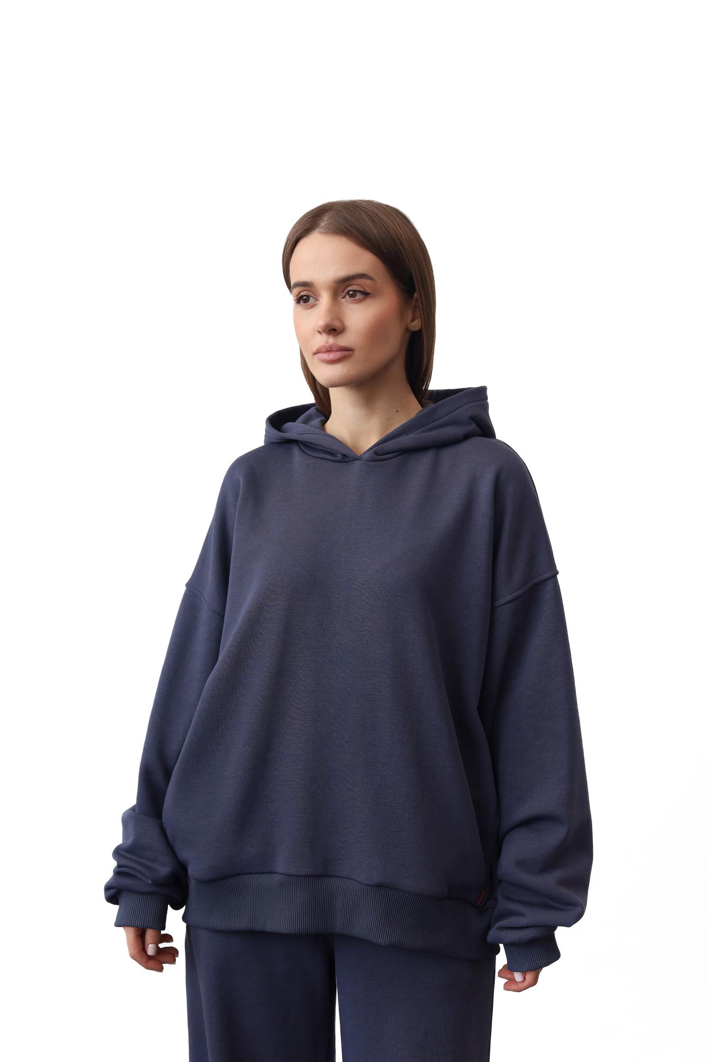 Худі oversize з капюшоном Антрацит